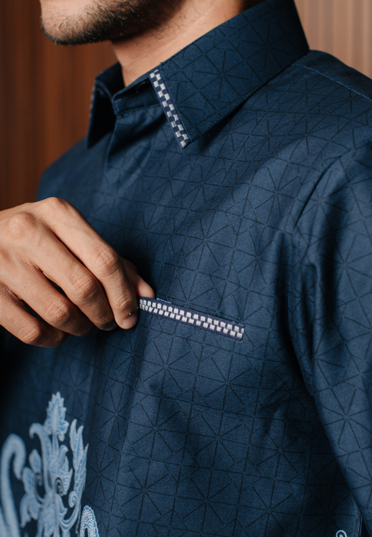 Hadinata Embroidery Batik Kemeja Pendek Davanka Dinea-2